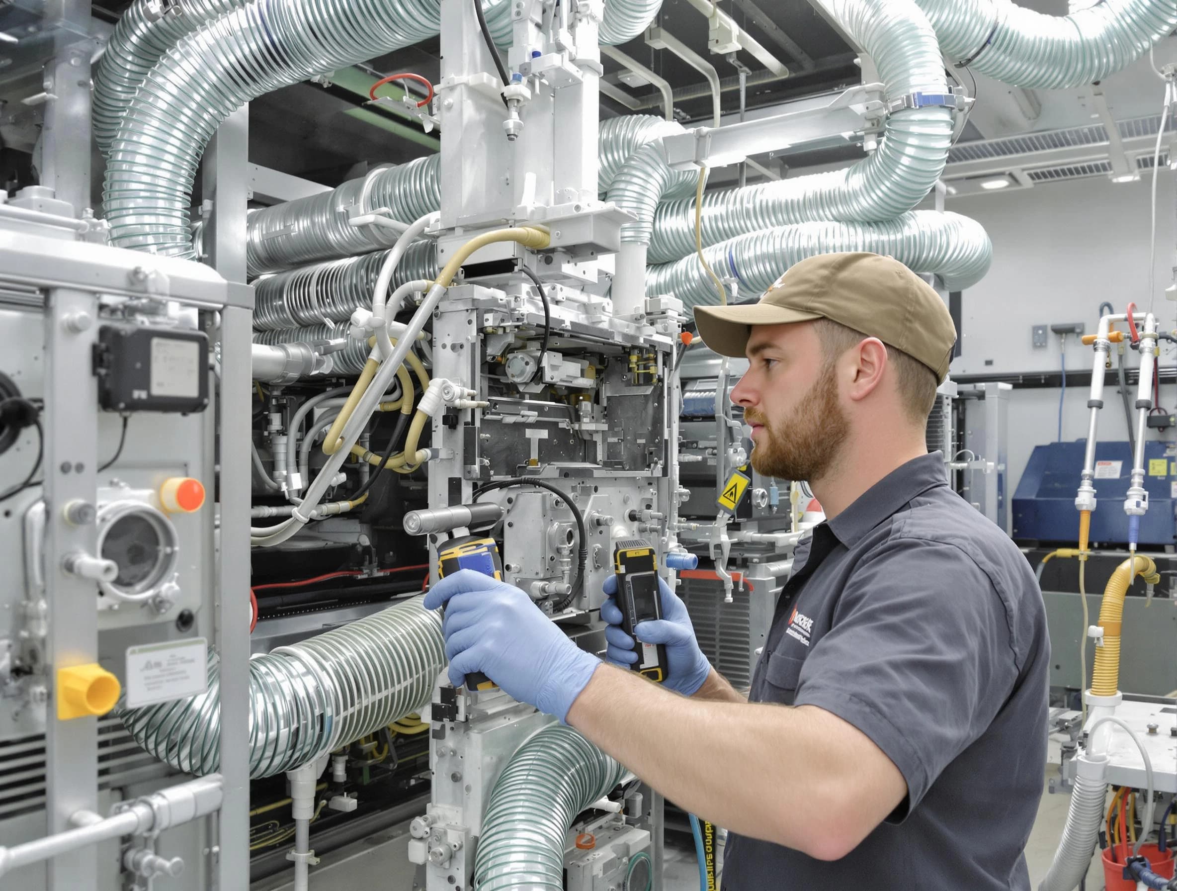 El Cerro Mission Air Duct Cleaning technician performing precision commercial coil cleaning at a business facility in El Cerro Mission