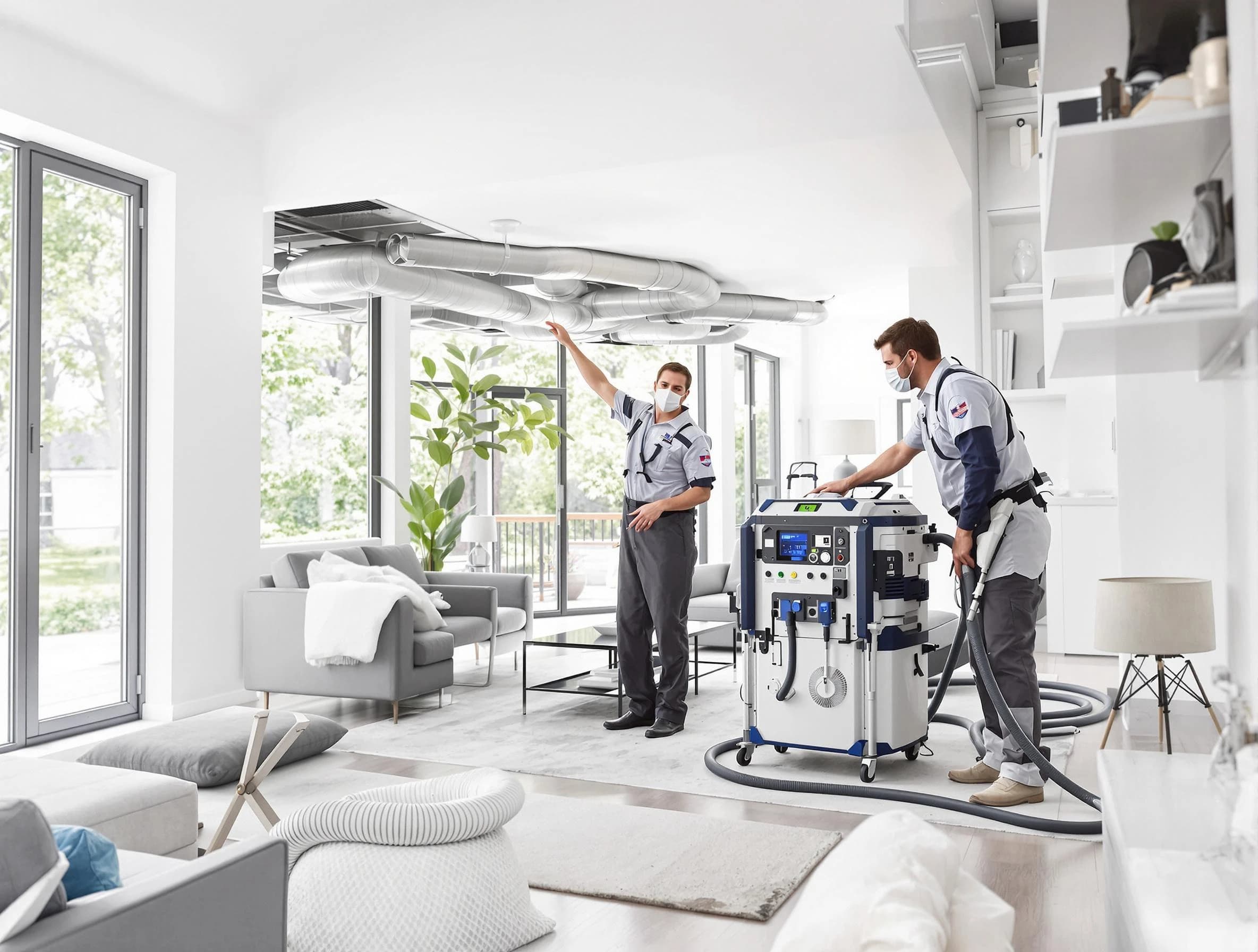 El Cerro Mission Air Duct Cleaning professional conducting pure air duct cleaning with state-of-the-art equipment in El Cerro Mission