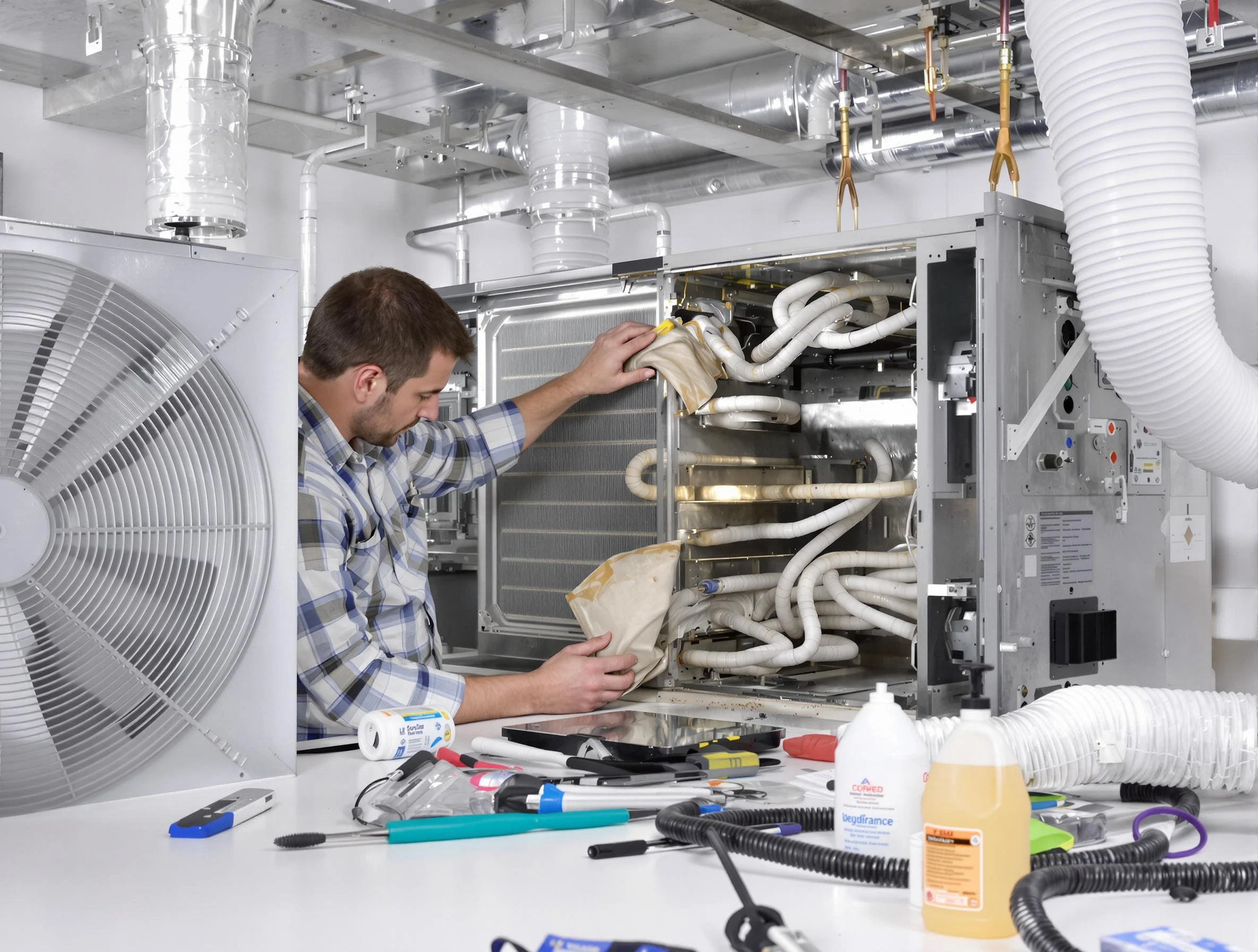 El Cerro Mission Air Duct Cleaning specialist performing precision AC coil cleaning in El Cerro Mission